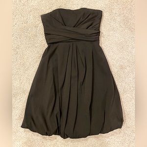 White House Black Market - black strapless dress